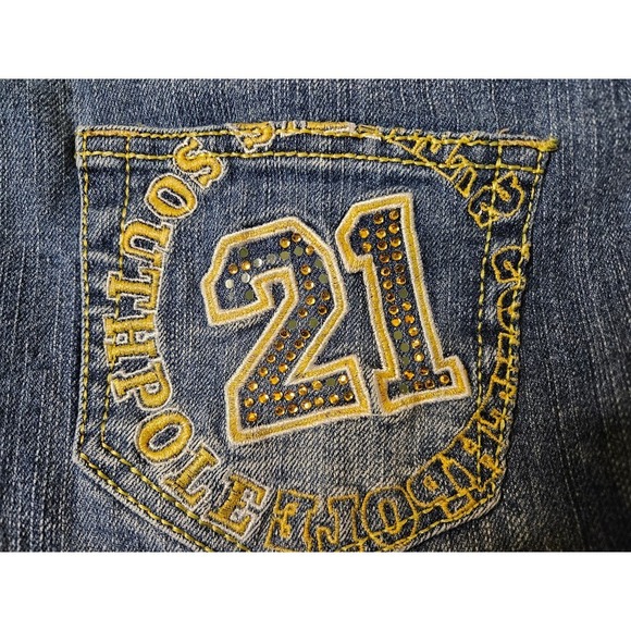 Southpole Denim No 21 Shorts with Gem Emblishments Size 9 - Picture 2 of 9